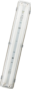 Réglette étanche double 60cm IP65 tube LED 2x9W 1400lm 4000K T8/G13