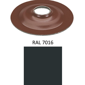 Rondelle à bossage Ø34 Anthracite RAL7016 - 100 pces