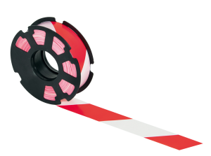 Ruban  Rubaplast  rouge/blanc 500mx50mm