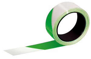 Ruban  Rubaplast  vert/blanc 100mx50mm