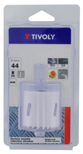 Scie cloche bi-métal HSS Ø44mm 1 lame - usage courant