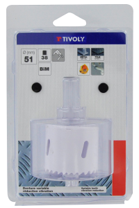 Scie cloche bi-métal HSS Ø51mm 1 lame - usage courant