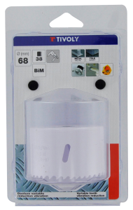 Scie cloche bi-métal HSS Ø68mm 1 lame - usage courant