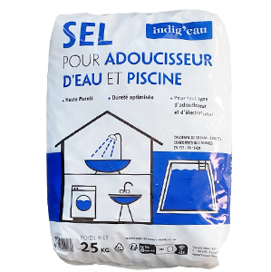 Sel adoucisseur INDIGN'EAU 25kg - Adoucisseur et piscine - P/40