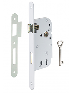 Serrure à encastrer pêne dormant 1/2 tour - axe 50mm - ép: 10mm