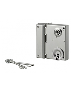 Serrure de grille/portail pêne dormant 1/2 tour gauche 70x110mm