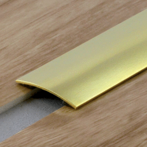 Seuil extra-plat PRESTO laiton poli adhésif - 30mm 93cm - 6420020