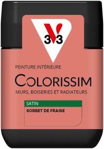 Peinture COLORISSIM Satin 0,075L Sorbet de Fraise Testeur