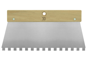 Spatule à colle 30cm dents carrées 10x10x10