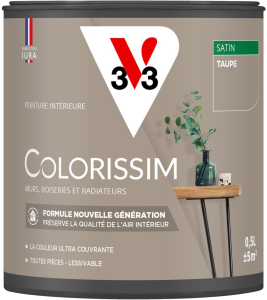 Peinture COLORISSIM Satin 0,5L Taupe