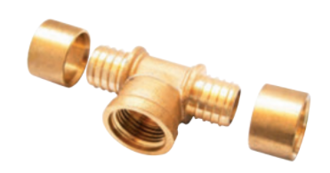 Té femelle PER à glissement Ø16 F15x21