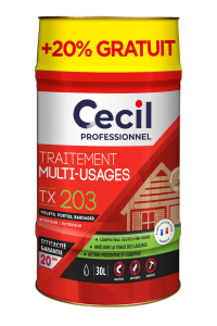 Traitement bois multi-usages TX203 25L+20% gratuit