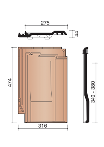 Tuile Chatiere Grille Prima Ardoise 703 Koramic Envain Materiaux
