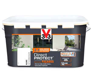 Peinture FACADE Direct Protect V33 2,5L Blanc - FIN DE SERIE