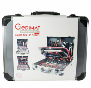 Valise ALU 153 outils GEDIMAT PERFORMANCE PRO