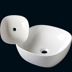 Vasque Vienne Blanche A Poser 40 5x40 5cm Envain Materiaux