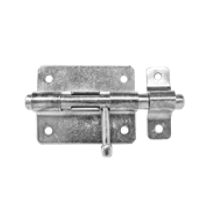 Verrou de box à gland Ø14 zingué