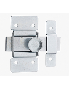 Targette pêne plat zingué - 40 mm