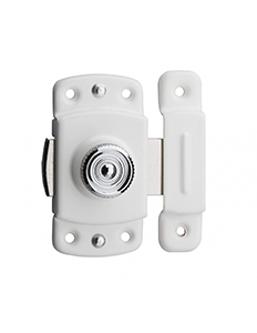 Verrou de meuble blanc 35mm