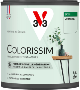 Peinture COLORISSIM Satin 0,5L Vert d''Eau