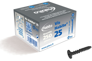 Vis HABITO 25mm pour plaque de plâtre Habito - 250 pces
