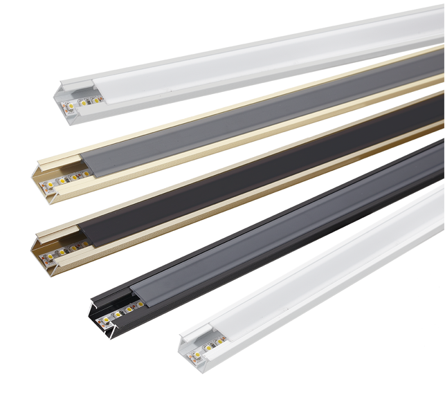 Profilé de base DURALIS-LED titane 20mmx250cm ép.12,5mm DLAE LED 2300-125-T/250