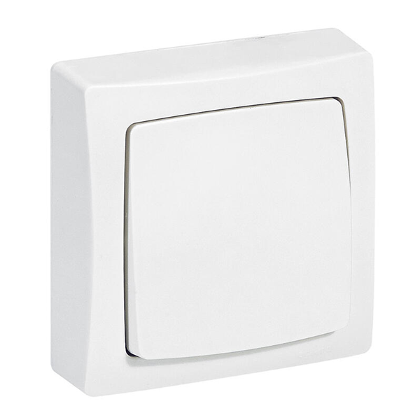 Va-et-vient 10A saillie blanc