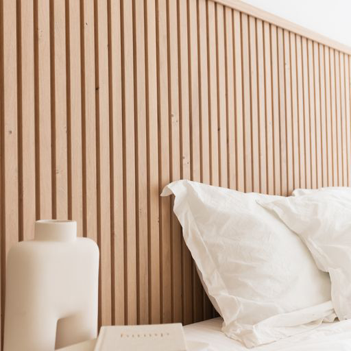 Lot 2 panneaux décoratifs Pepper oak sur fond blanc - lattes MDF - px 2m50x0m28 ép.20mm soit 0,70m²/px - Zoom2