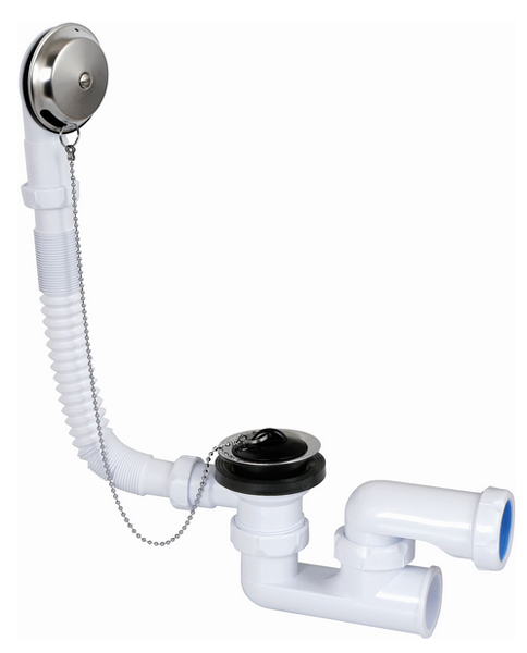 Vidage baignoire à chaînette + siphon FIN DE SERIE - Zoom2
