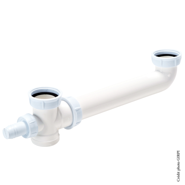 Tubulure évier 2 bacs FIN DE SERIE - Zoom2