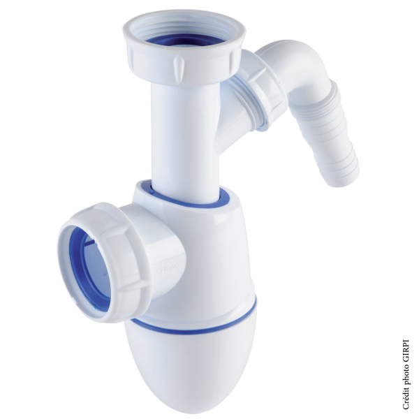 Siphon évier avec prise machine à laver FIN DE SERIE - Zoom2