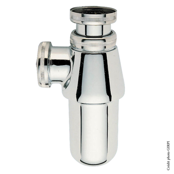 Siphon en laiton chromé pour bidet FIN DE SERIE - Zoom2