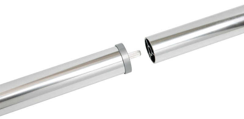 Enjoliveur jonction alu poli pour main courante D.40mm usage int/ext - Zoom2