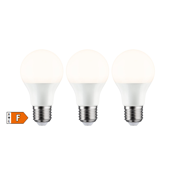 3 Ampoules LED 230V E27 standard opale 3x806lm 3x8W 2700K - Zoom2