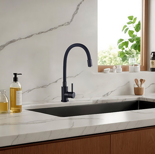 Mitigeur évier ILO à mémoire de forme Noir - 4061906 - Zoom2