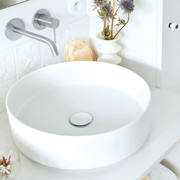 Bonde lavabo QUICK CLAC laiton chrome sans trop-plein - Hauteur 75mm - Zoom2