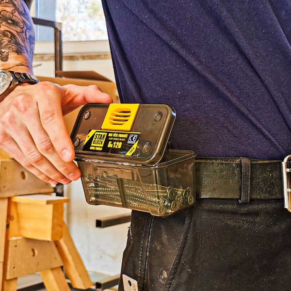 Vis agglo/bois STARBLOCK acier zingué tête fraisée Torx 6x40 mm - 80 pces - Zoom2