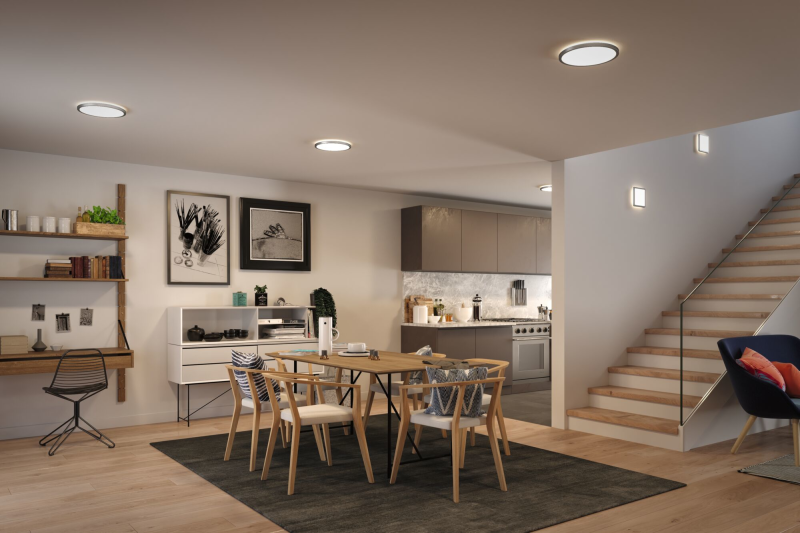 Panneau LED Atria Shine chrome mat 190mm 11,2W 230V 4000K - Zoom2