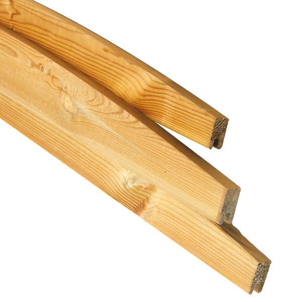 Planche bois ARCADE 28x125x1800mm pour finition palissade FIN DE SERIE Produit fin de stock - Zoom2