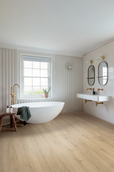 Revêtement sol vinyle BLOOM ép.5+1mm s/couche intégrée - Beige Ramageux 1494x209mm - Boîte de 1,873m2 - AVMPU40236 - Zoom2