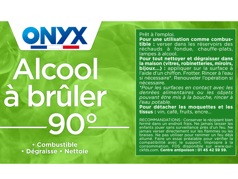 Alcool à brûler 90° 1L - Zoom2