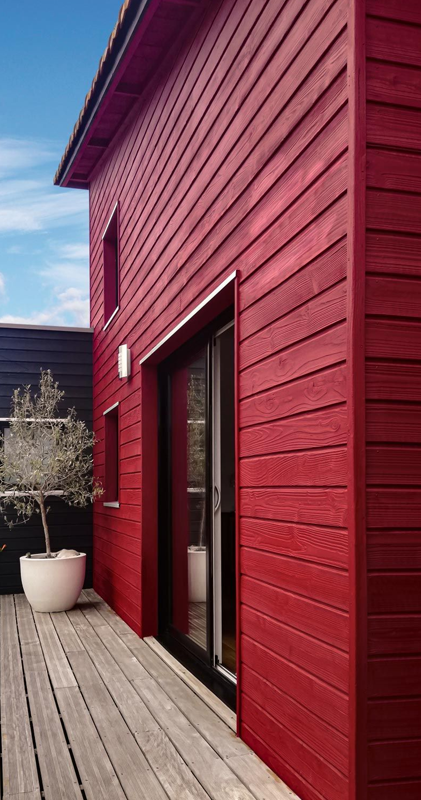 Peinture BOIS COLOR Mat Profond Rouge Basque 1L FDS - Zoom2