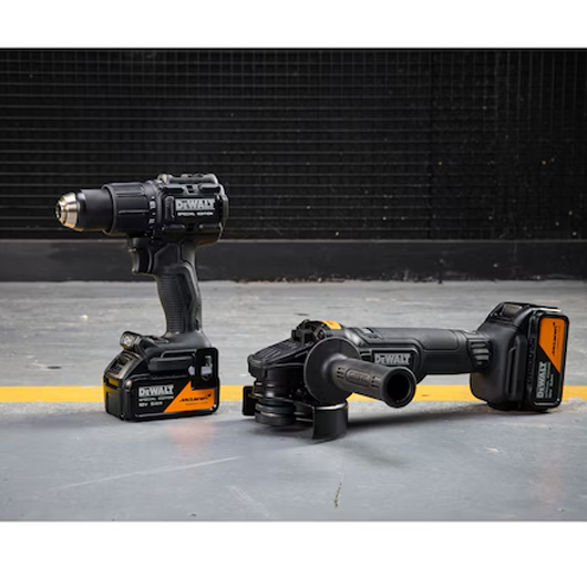 Kit 2 outils XR 18V 5AH Brushless DEWALT MC LAREN Perceuse-visseuse percussion + Meuleuse - Zoom2