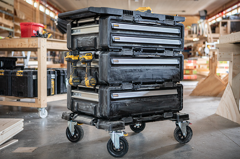 Tour 5 en 1  DEWALT 1 plateau + 3 coffrets + 1 chariot - Zoom2
