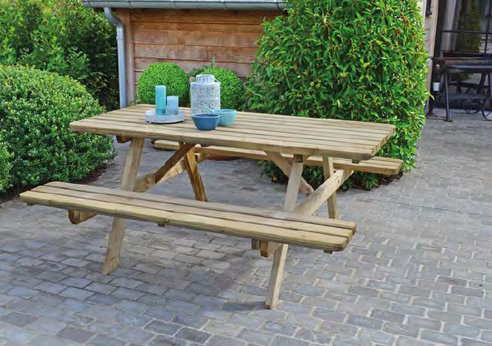 Table forestière GDANSK 180x80cm en kit - Zoom2