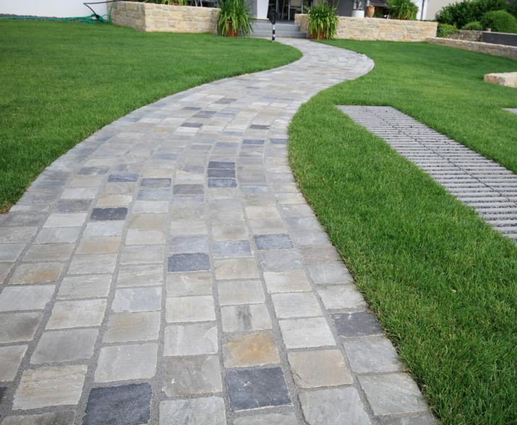 Pavés Kandla Grey 14x14x3-5cm - Passage Piéton +/- 44pces au m2 - Zoom2