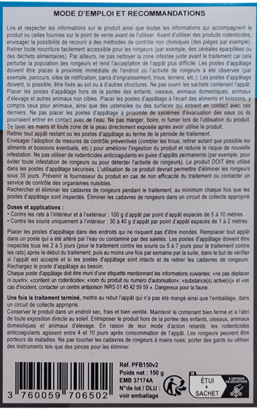 Raticide Souricide pâte 150g - SNAP - Zoom2