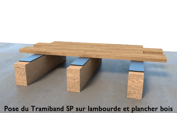 Bande résiliente TRAMIBAND 70mmx30m - Zoom2