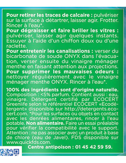 Vinaigre ménager menthe 500ml - Zoom2