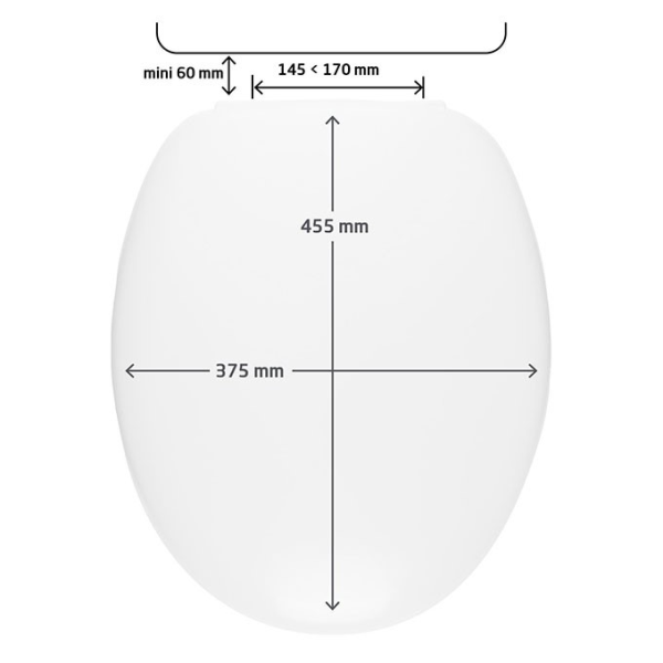 Abattant CHUT blanc thermodur déclipsable - Zoom2